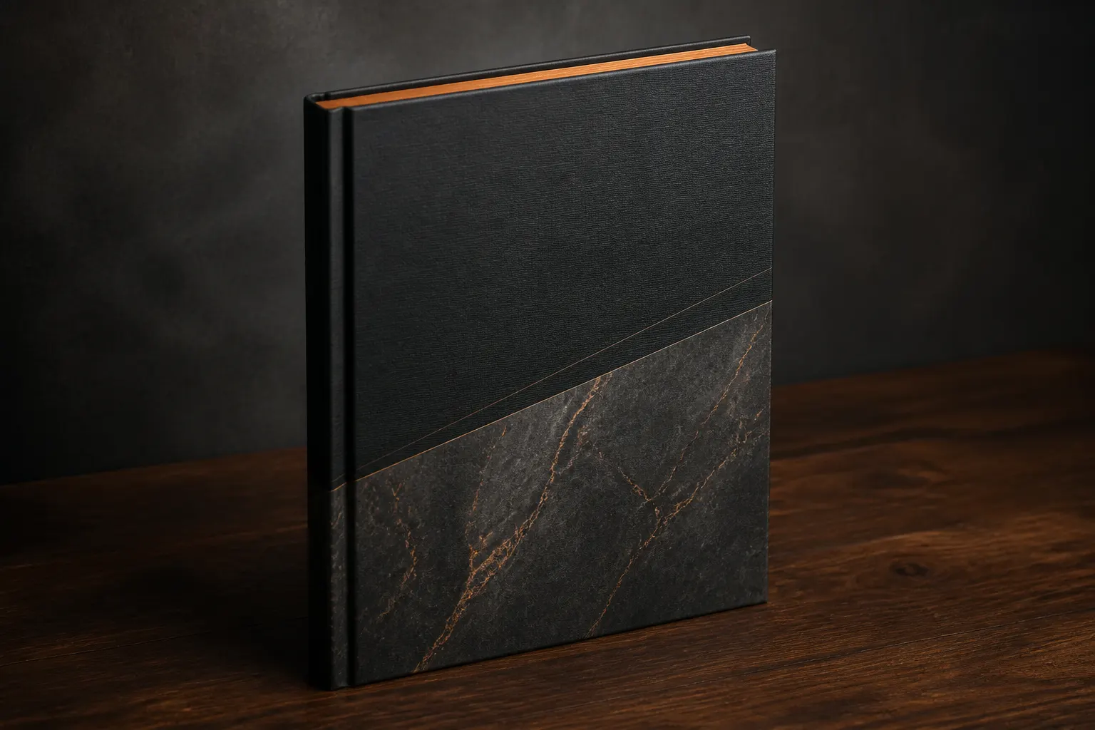 Finished hardcover company profile book ready for delivery