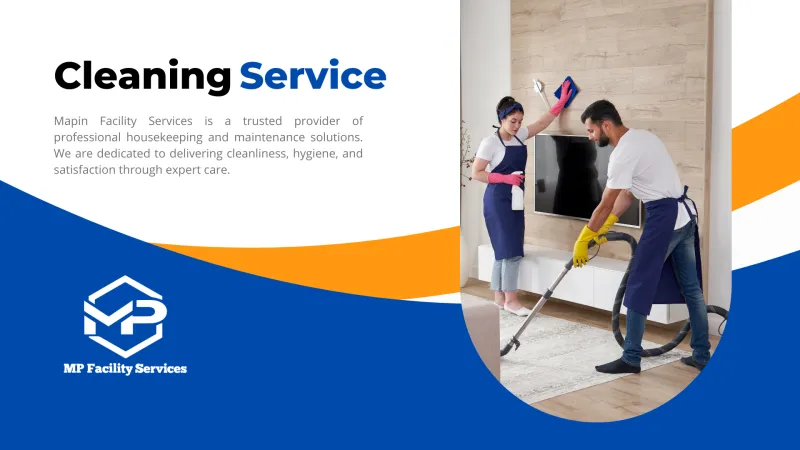 Company Profile Design for Professional Cleaning &amp; Housekeeping company in Vadodara Mp Facility Services
