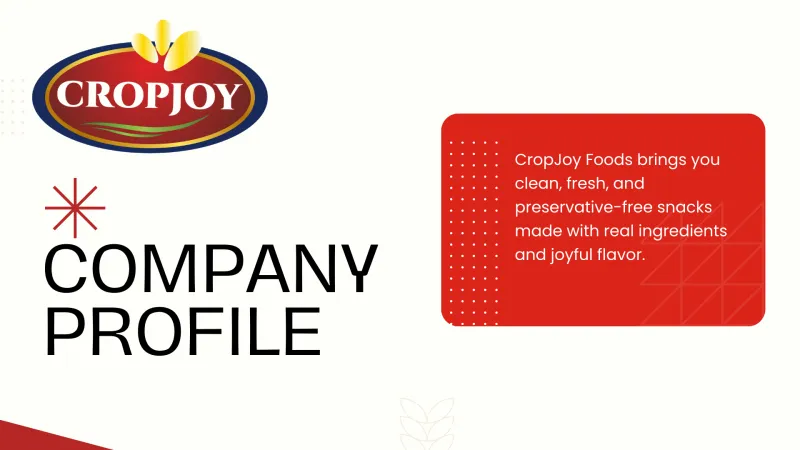 Company Profile Design for Food Company in Madhya Pradesh Cropjoy Foods