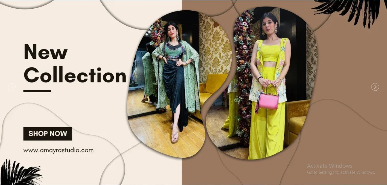 Company Profile Design for clothing company in ahmedabad Amayra Studio